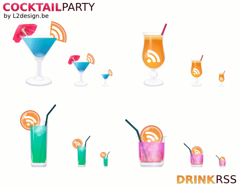 RSS-Icons für Bar- und Cocktailblogger