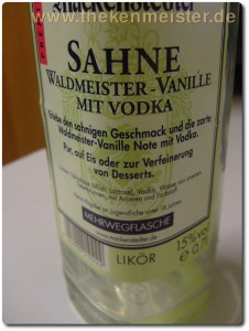 Mackenstedter Sahne-Vanille-Vodka in der Mehrweg-Flasche