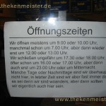 variable Öffnungszeiten